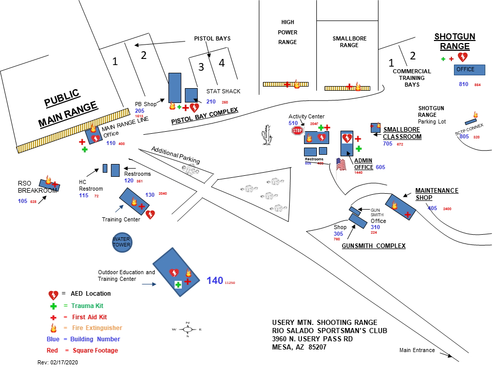 Rio Salado Shooting range map